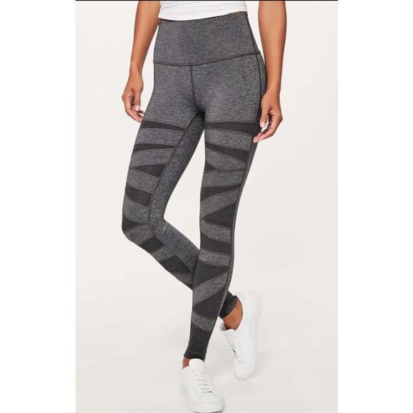 Lululemon Wunder Under Pant Leggings Hi-Rise Special Edition Tech Mesh‎ 28" size - Picture 1 of 5